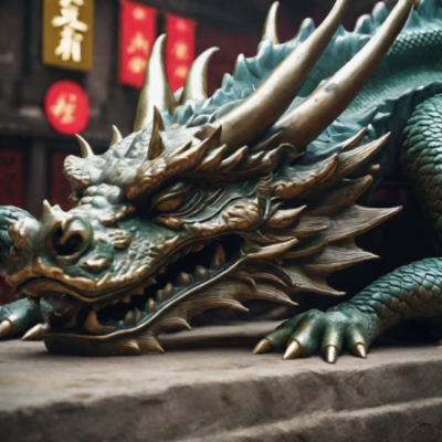 Sleeping Dragon symbolising Chinas potential to unleash or tame global recession 