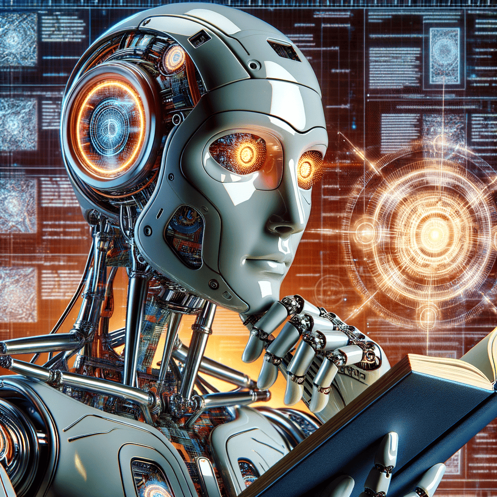 Image depicting AI as an intelligent entity, portraying human intelligence rather than Large Language Model LLM