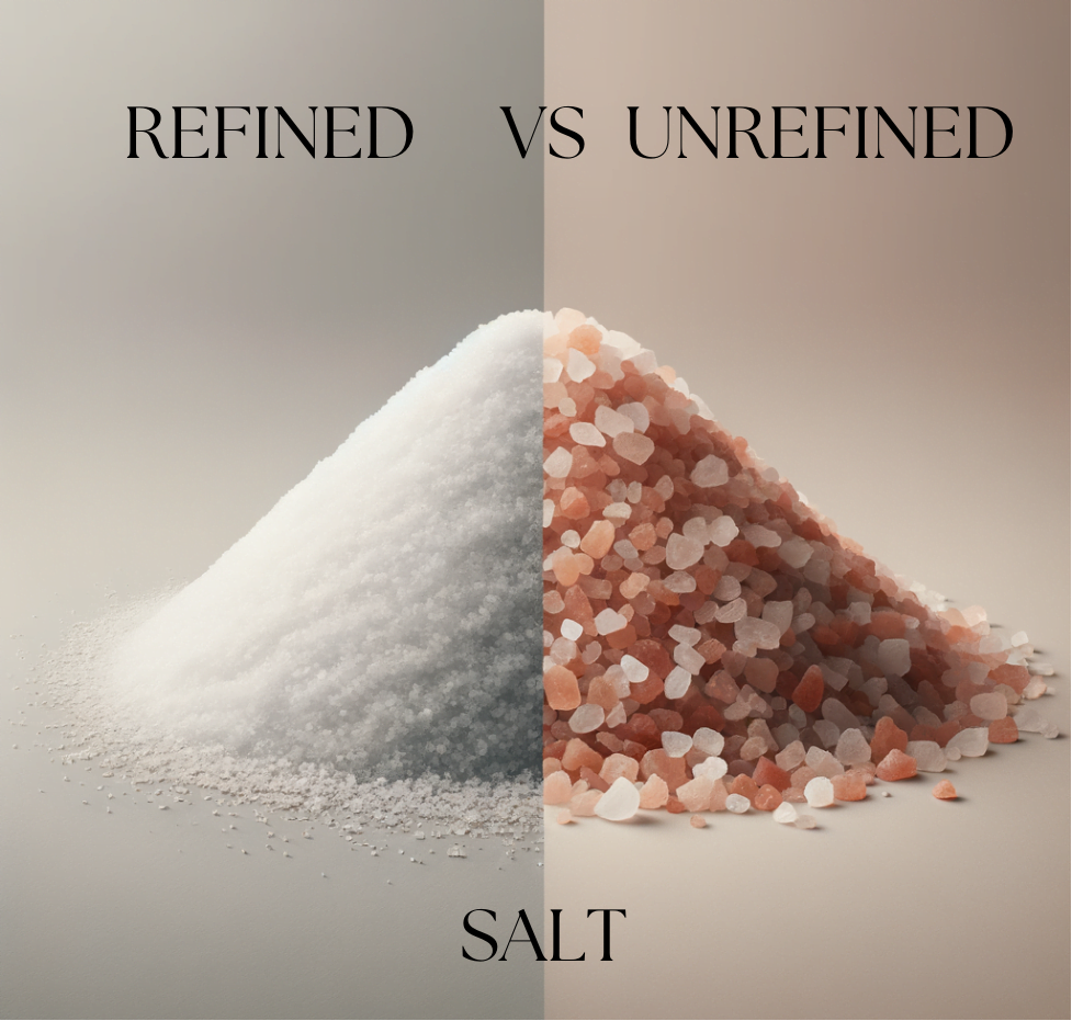 Refind vs unrefined salt pile