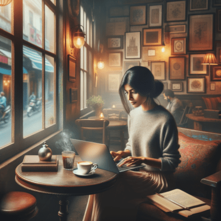 Change of scenery, like a cosy coffee shop, as a way to unleash creative flow and inspire with new ideas